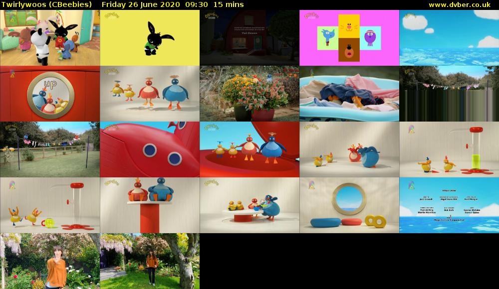 Twirlywoos (CBeebies) Friday 26 June 2020 09:30 - 09:45