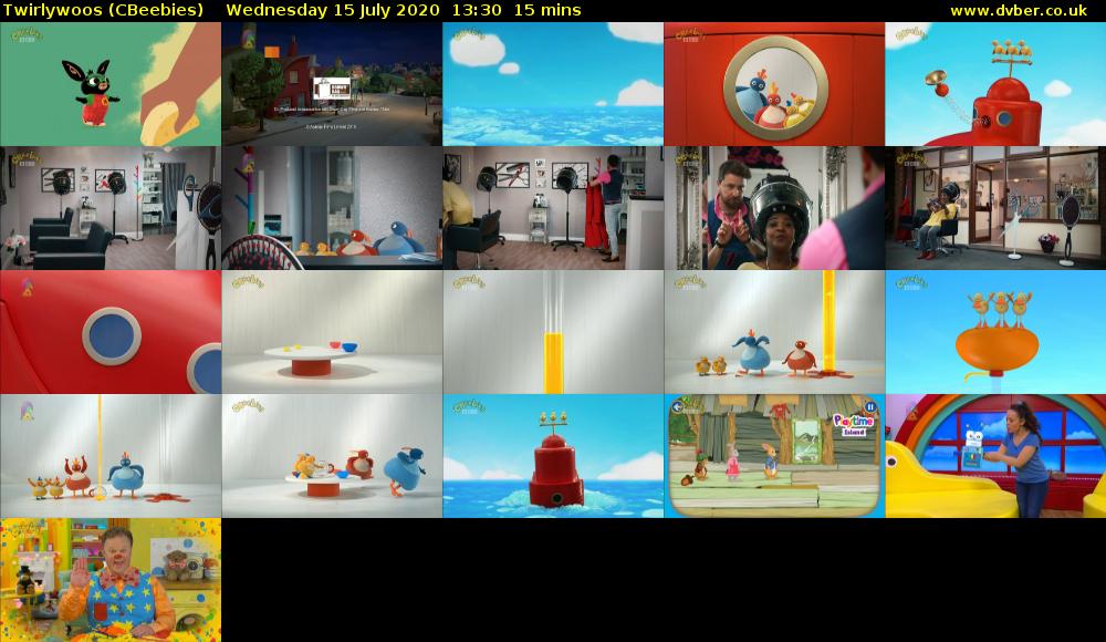 Twirlywoos (CBeebies) Wednesday 15 July 2020 13:30 - 13:45