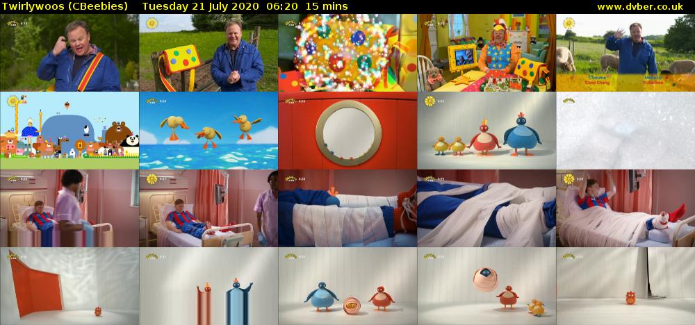 Twirlywoos (CBeebies) Tuesday 21 July 2020 06:20 - 06:35