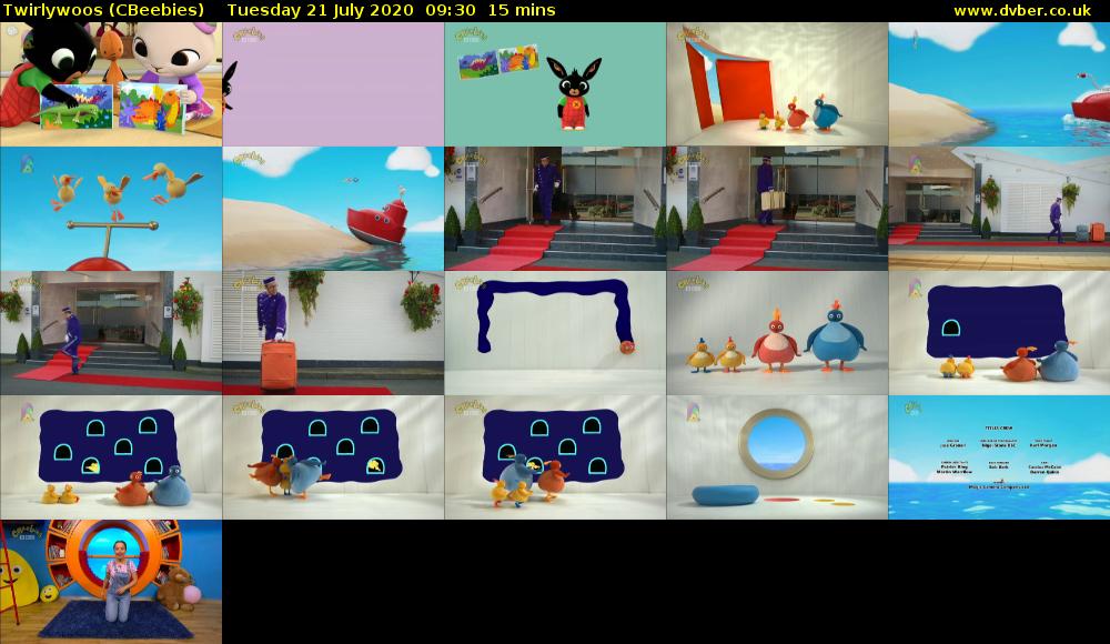 Twirlywoos (CBeebies) Tuesday 21 July 2020 09:30 - 09:45