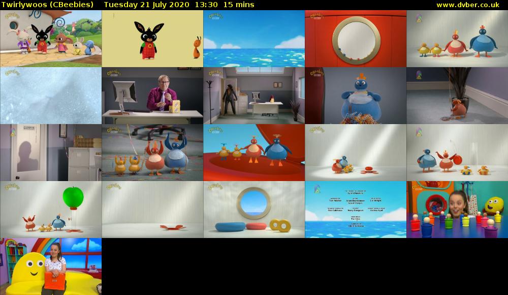 Twirlywoos (CBeebies) Tuesday 21 July 2020 13:30 - 13:45