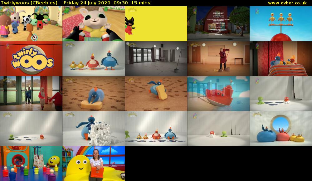 Twirlywoos (CBeebies) Friday 24 July 2020 09:30 - 09:45