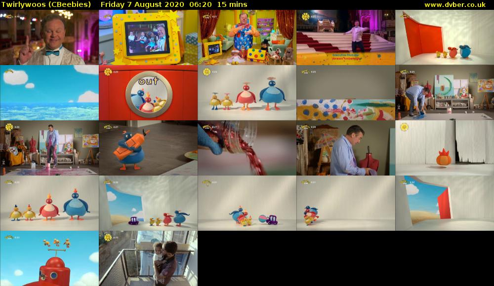 Twirlywoos (CBeebies) Friday 7 August 2020 06:20 - 06:35