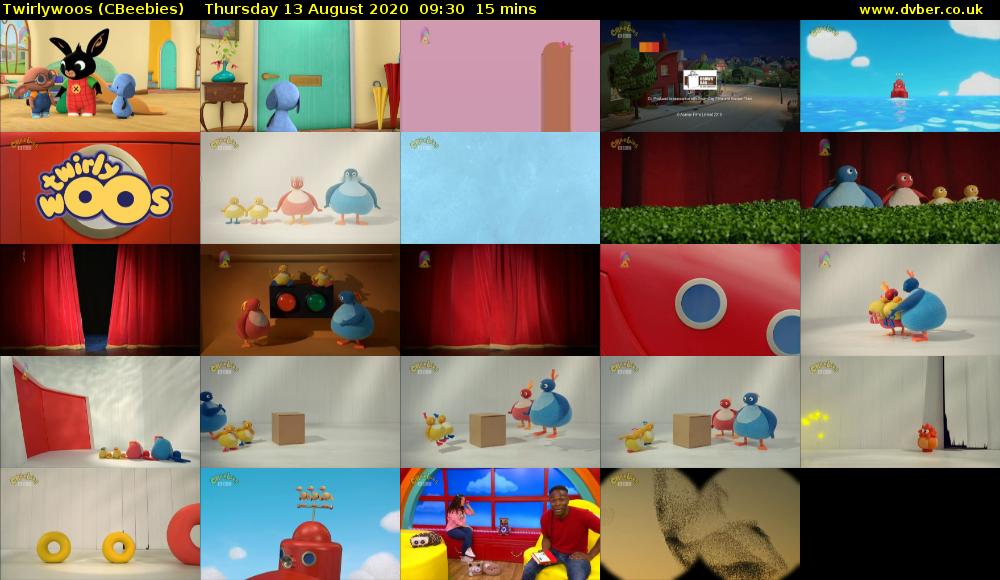 Twirlywoos (CBeebies) Thursday 13 August 2020 09:30 - 09:45