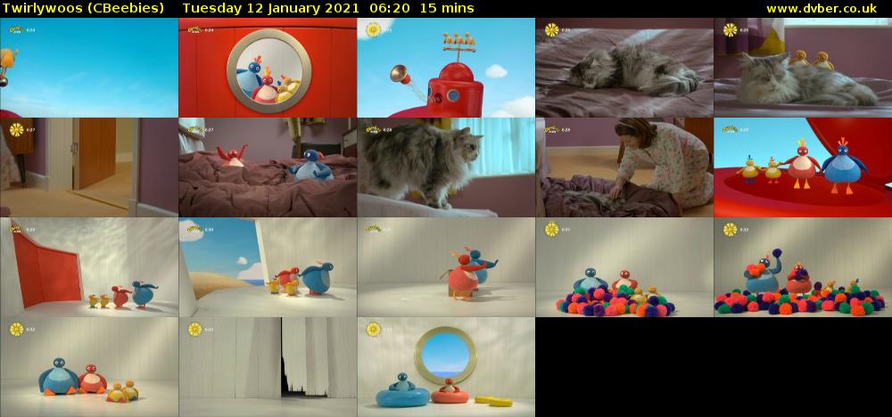 Twirlywoos (CBeebies) Tuesday 12 January 2021 06:20 - 06:35