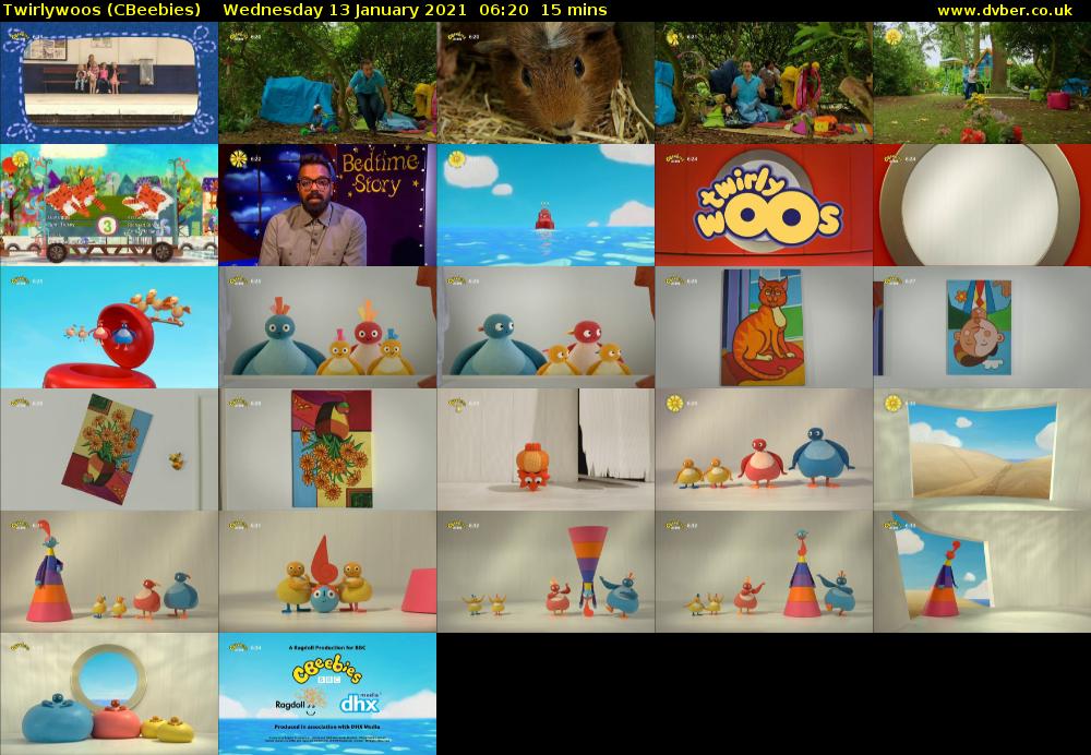 Twirlywoos (CBeebies) Wednesday 13 January 2021 06:20 - 06:35