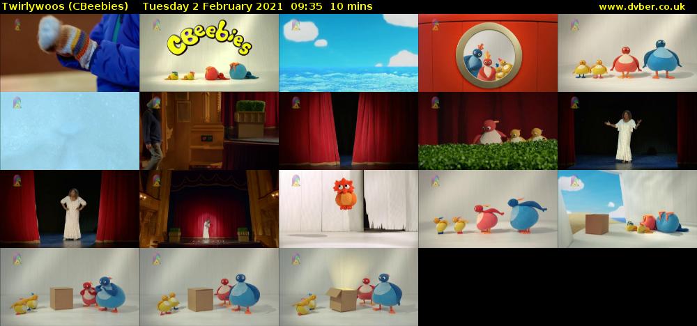 Twirlywoos (CBeebies) Tuesday 2 February 2021 09:35 - 09:45