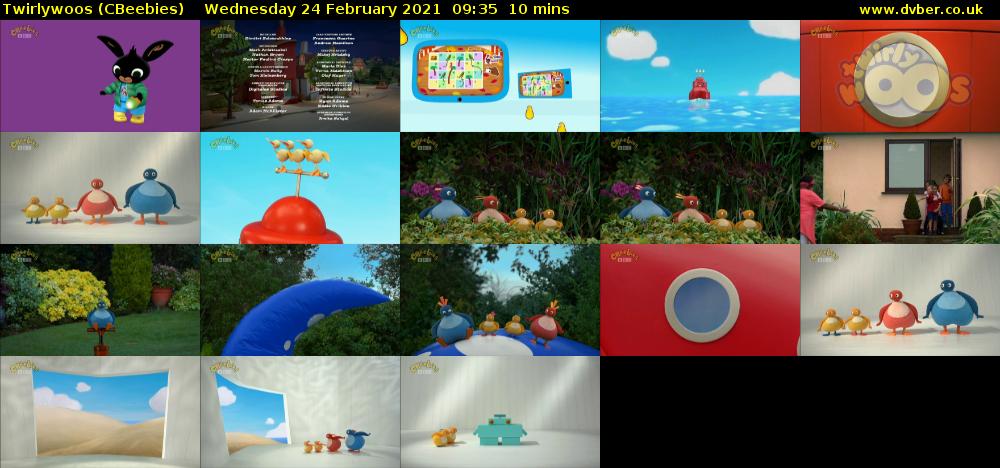 Twirlywoos (CBeebies) Wednesday 24 February 2021 09:35 - 09:45