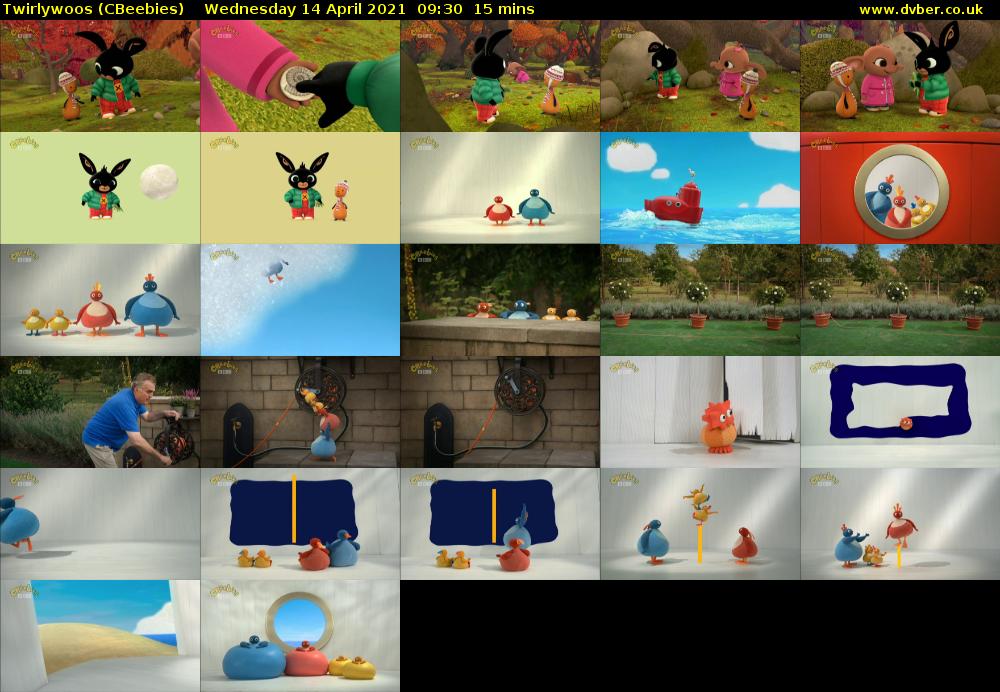 Twirlywoos (CBeebies) Wednesday 14 April 2021 09:30 - 09:45