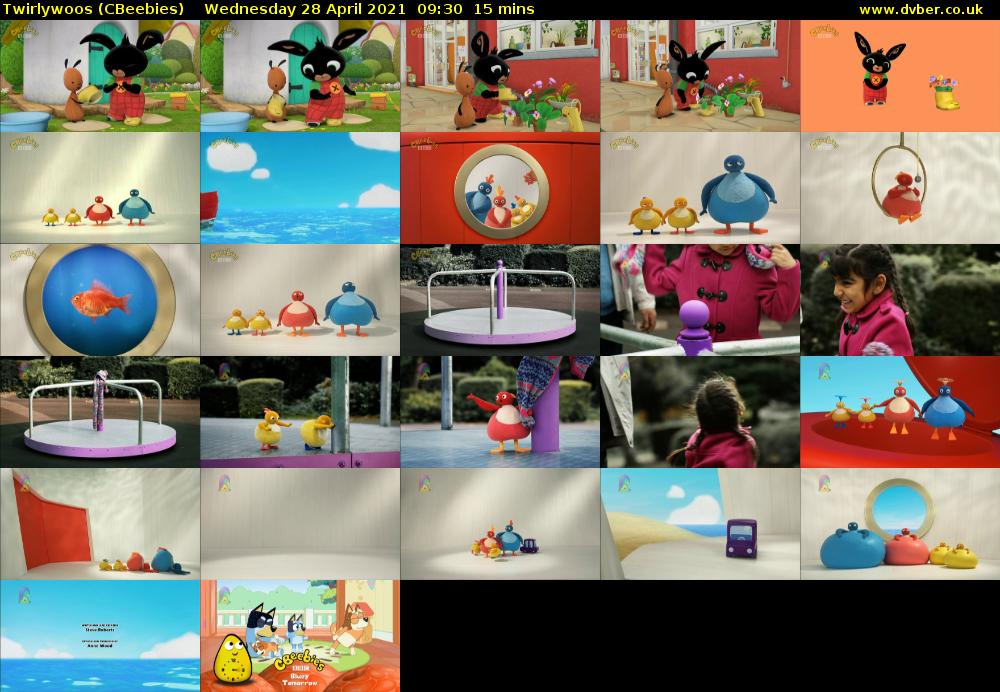 Twirlywoos (CBeebies) Wednesday 28 April 2021 09:30 - 09:45