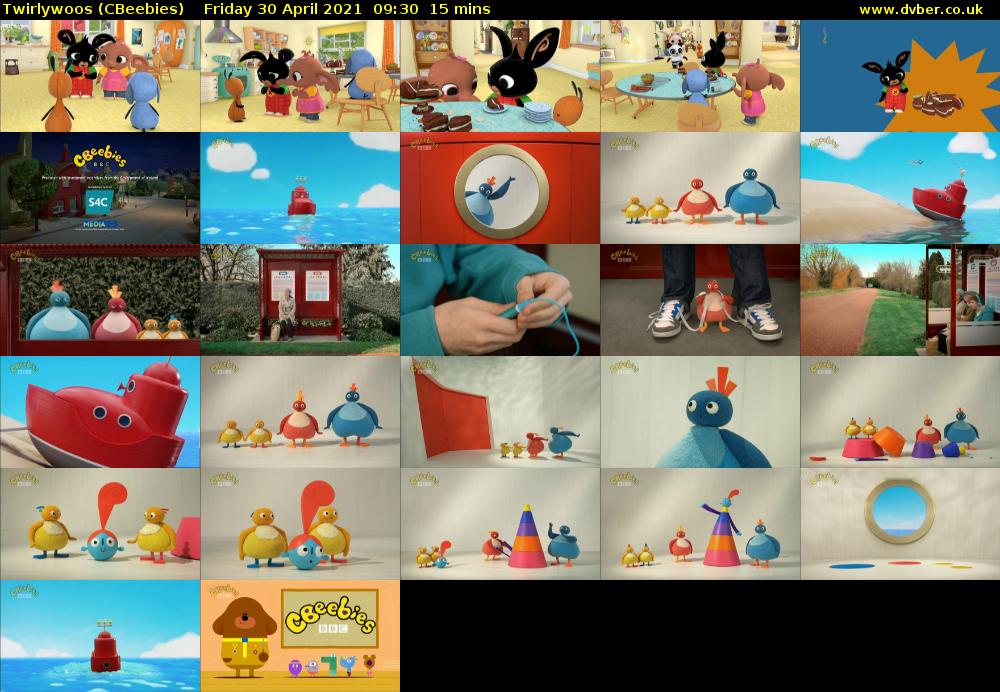 Twirlywoos (CBeebies) Friday 30 April 2021 09:30 - 09:45