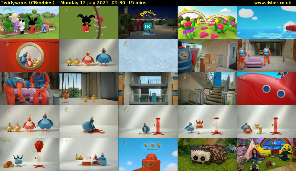 Twirlywoos (CBeebies) Monday 12 July 2021 09:30 - 09:45