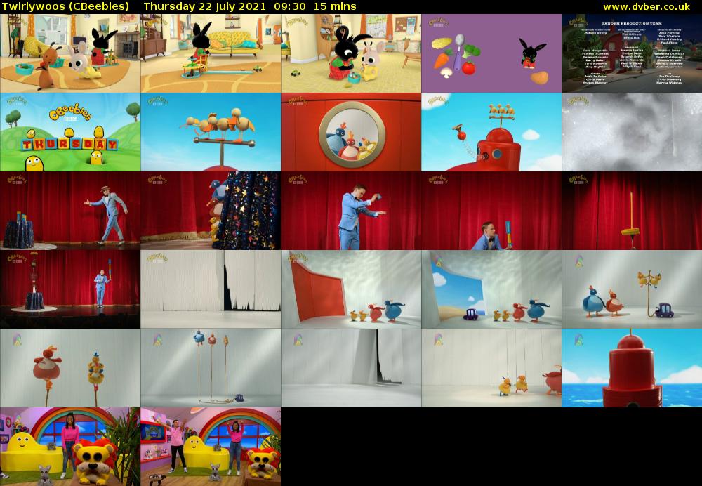 Twirlywoos (CBeebies) Thursday 22 July 2021 09:30 - 09:45