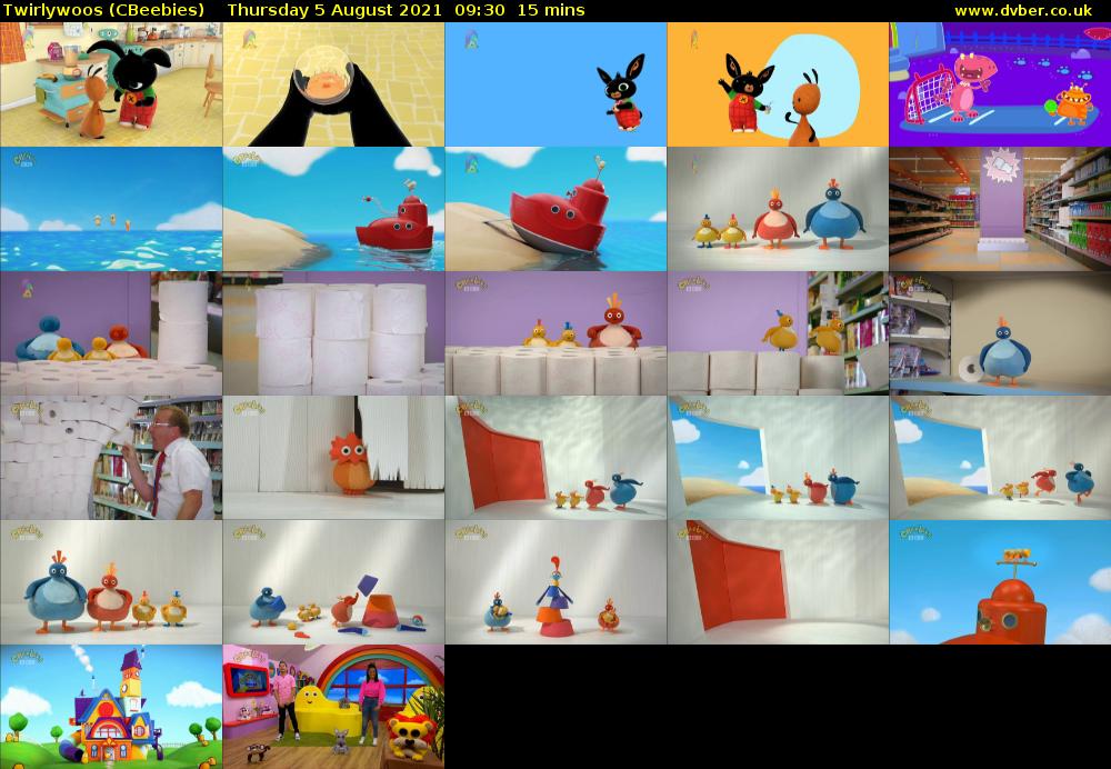 Twirlywoos (CBeebies) Thursday 5 August 2021 09:30 - 09:45