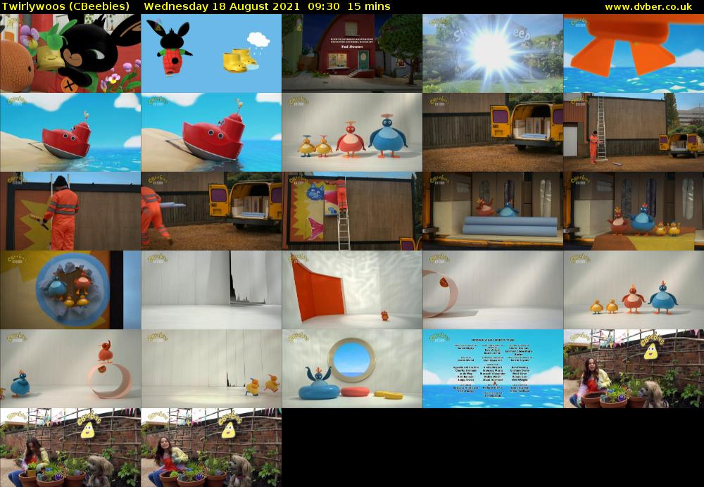 Twirlywoos (CBeebies) Wednesday 18 August 2021 09:30 - 09:45