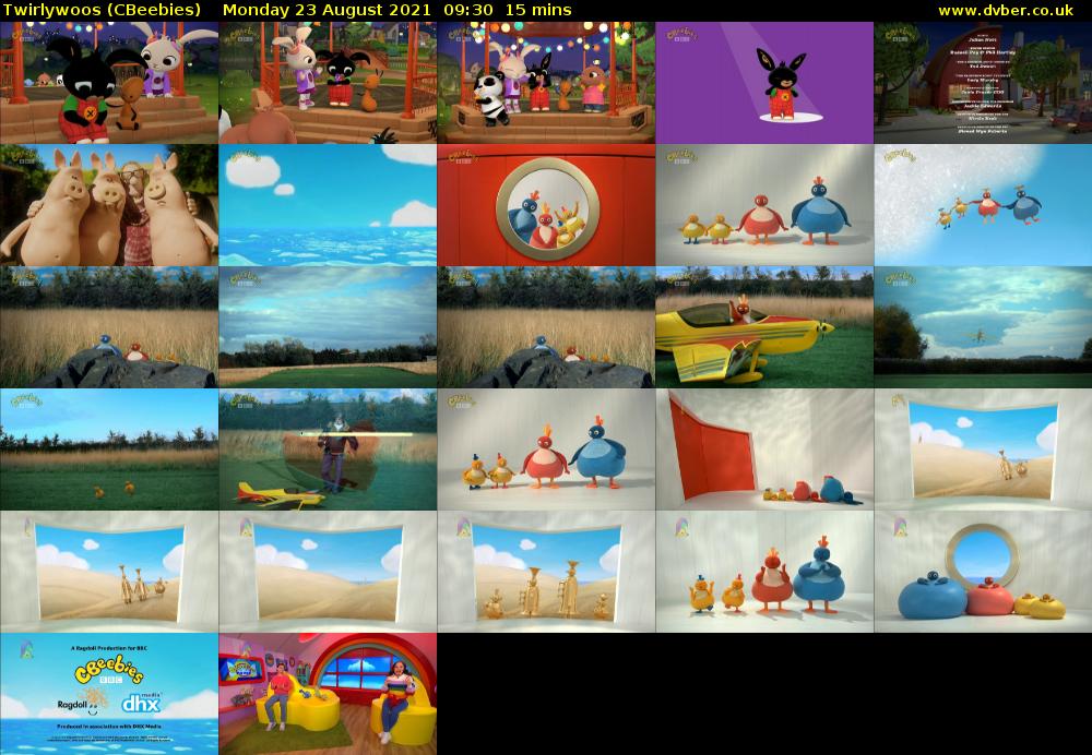 Twirlywoos (CBeebies) Monday 23 August 2021 09:30 - 09:45