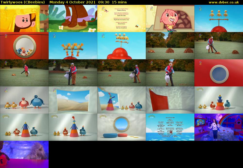 Twirlywoos (CBeebies) Monday 4 October 2021 09:30 - 09:45