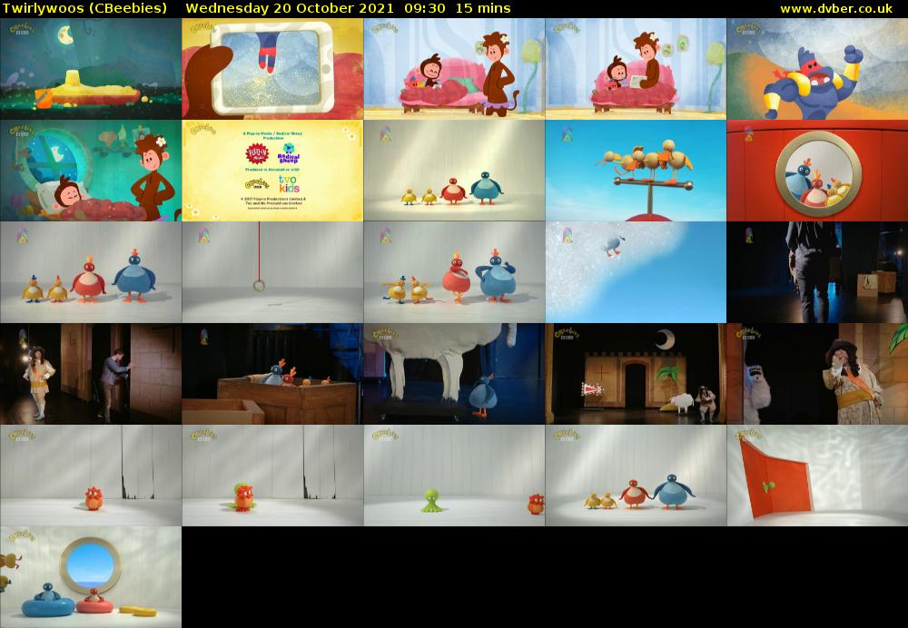 Twirlywoos (CBeebies) Wednesday 20 October 2021 09:30 - 09:45