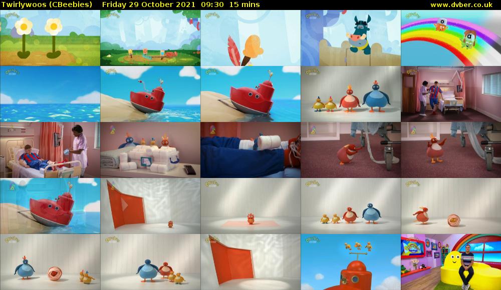 Twirlywoos (CBeebies) Friday 29 October 2021 09:30 - 09:45