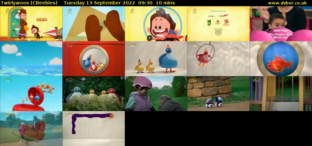 Twirlywoos (CBeebies) Tuesday 13 September 2022 09:30 - 09:40