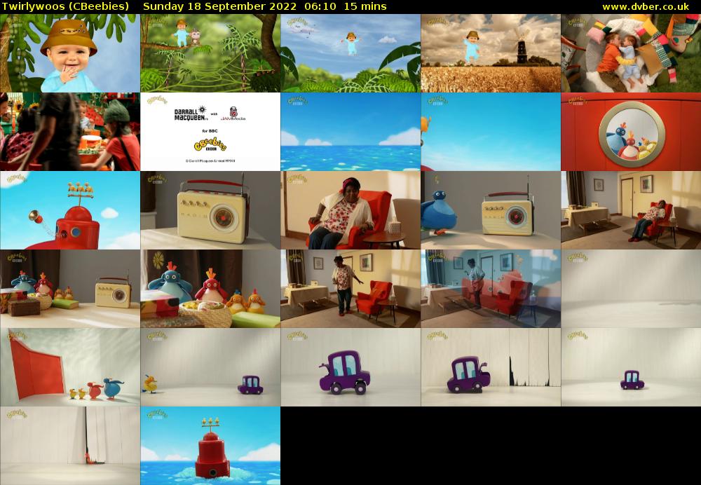 Twirlywoos (CBeebies) Sunday 18 September 2022 06:10 - 06:25