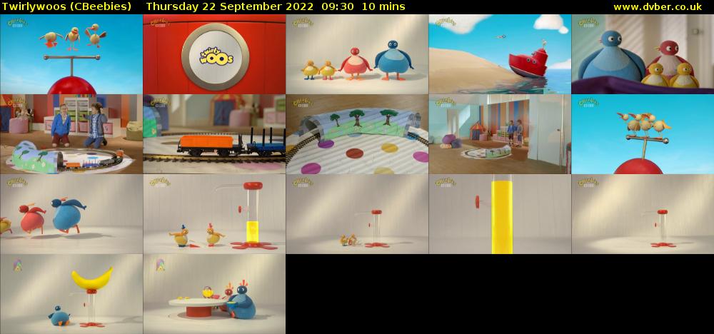 Twirlywoos (CBeebies) Thursday 22 September 2022 09:30 - 09:40