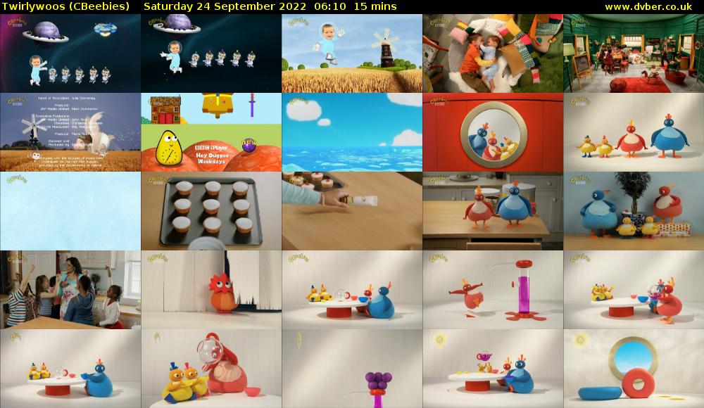 Twirlywoos (CBeebies) Saturday 24 September 2022 06:10 - 06:25