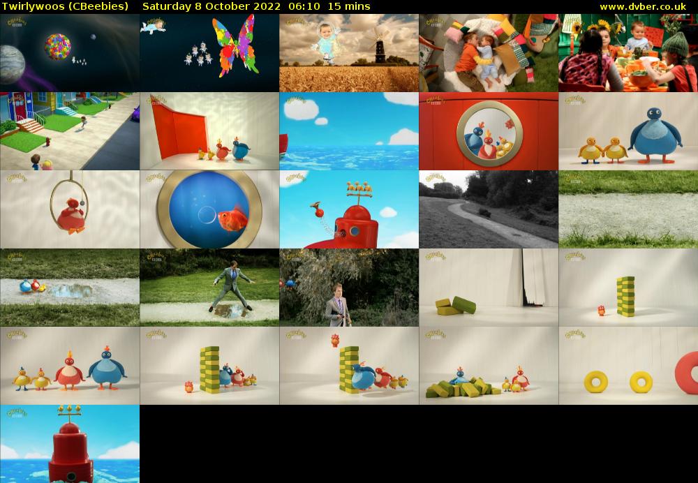 Twirlywoos (CBeebies) Saturday 8 October 2022 06:10 - 06:25