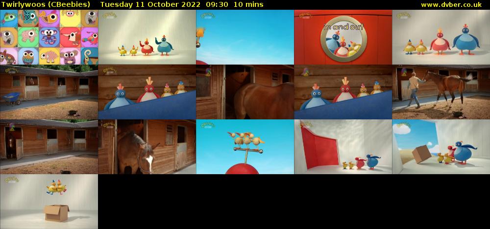 Twirlywoos (CBeebies) Tuesday 11 October 2022 09:30 - 09:40