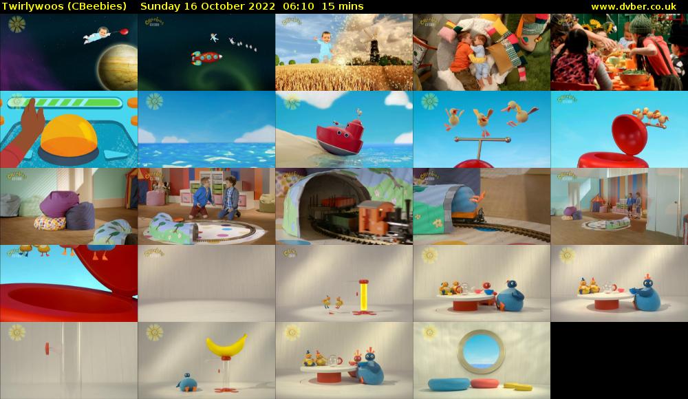 Twirlywoos (CBeebies) Sunday 16 October 2022 06:10 - 06:25