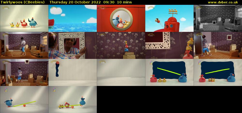 Twirlywoos (CBeebies) Thursday 20 October 2022 09:30 - 09:40