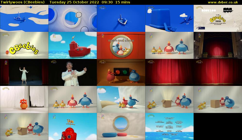 Twirlywoos (CBeebies) Tuesday 25 October 2022 09:30 - 09:45