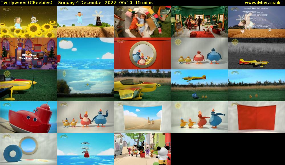 Twirlywoos (CBeebies) Sunday 4 December 2022 06:10 - 06:25