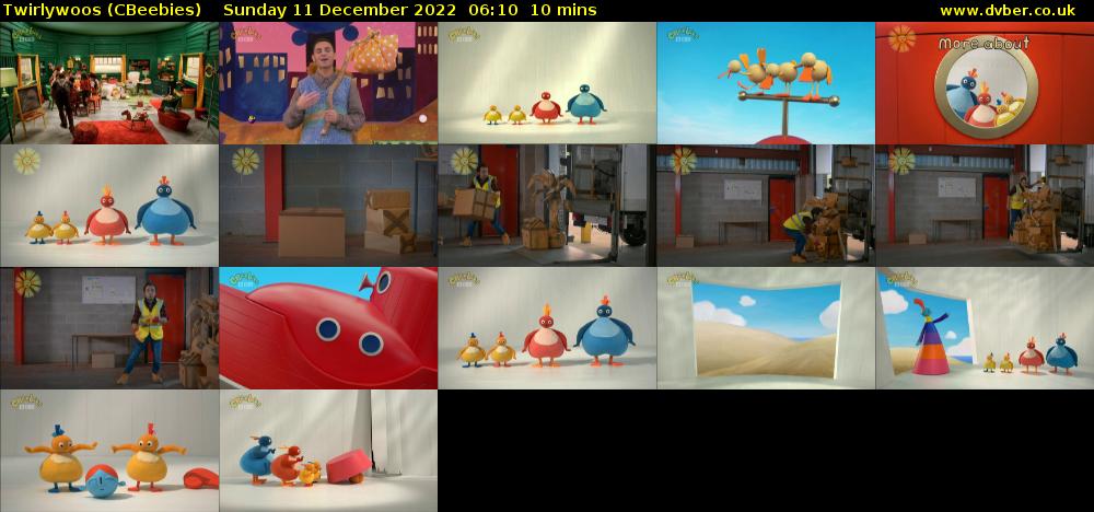 Twirlywoos (CBeebies) Sunday 11 December 2022 06:10 - 06:20