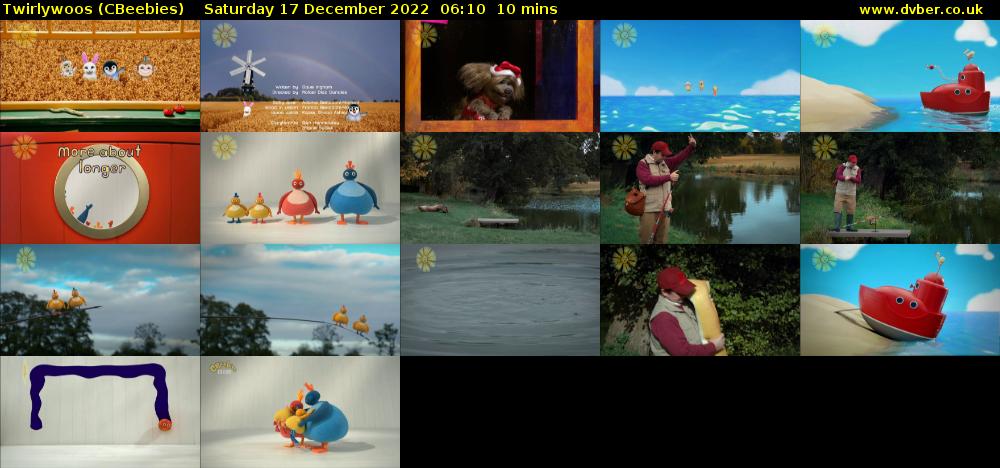 Twirlywoos (CBeebies) Saturday 17 December 2022 06:10 - 06:20