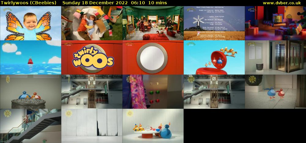 Twirlywoos (CBeebies) Sunday 18 December 2022 06:10 - 06:20