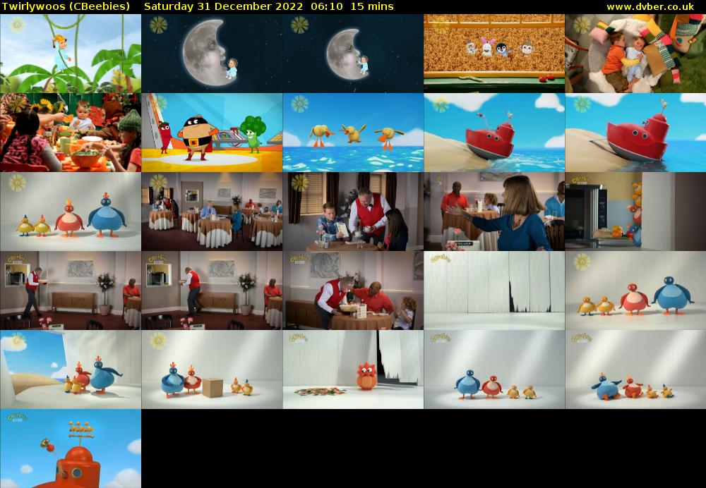 Twirlywoos (CBeebies) Saturday 31 December 2022 06:10 - 06:25