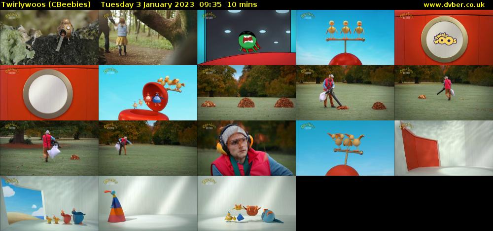 Twirlywoos (CBeebies) Tuesday 3 January 2023 09:35 - 09:45