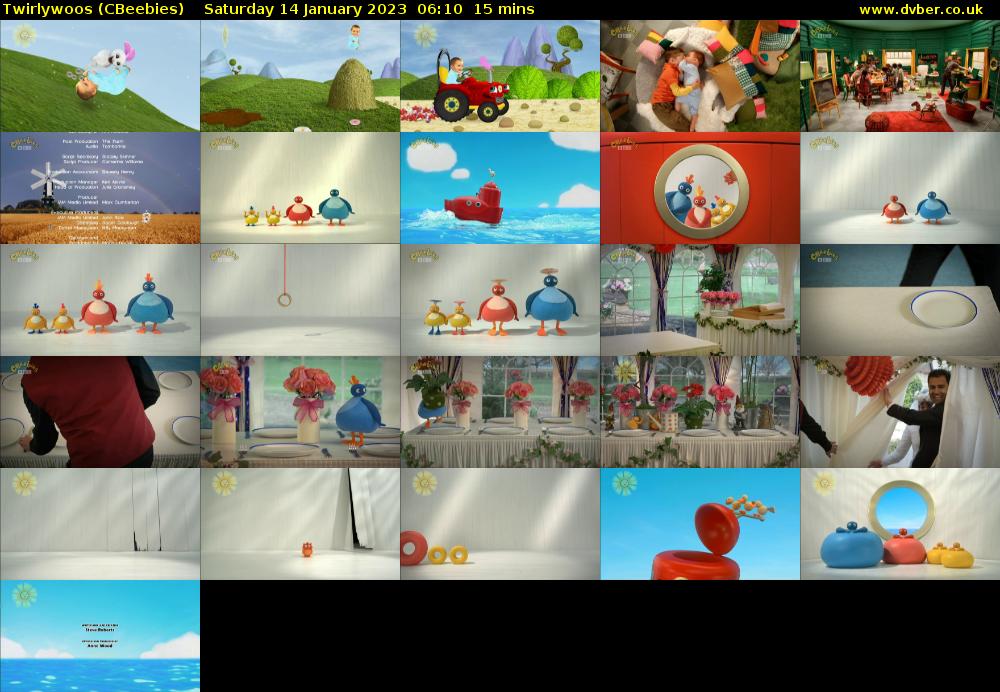 Twirlywoos (CBeebies) Saturday 14 January 2023 06:10 - 06:25