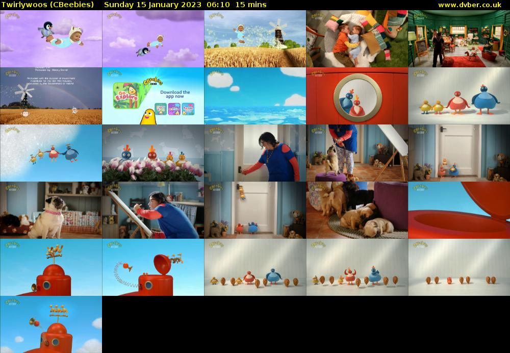 Twirlywoos (CBeebies) Sunday 15 January 2023 06:10 - 06:25