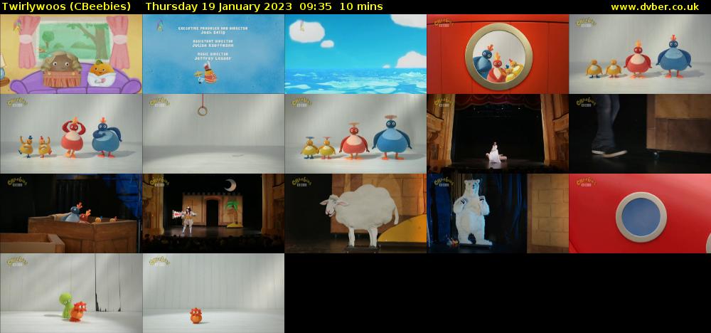 Twirlywoos (CBeebies) Thursday 19 January 2023 09:35 - 09:45