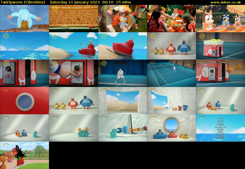 Twirlywoos (CBeebies) Saturday 21 January 2023 06:10 - 06:25