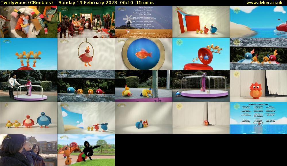 Twirlywoos (CBeebies) Sunday 19 February 2023 06:10 - 06:25