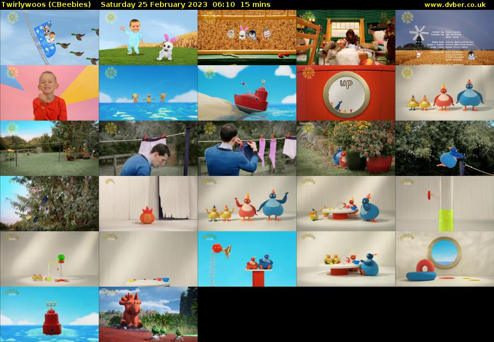 Twirlywoos (CBeebies) Saturday 25 February 2023 06:10 - 06:25