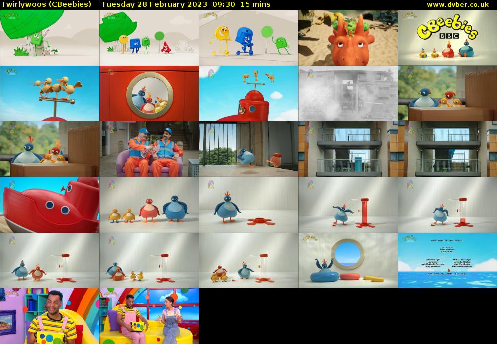 Twirlywoos (CBeebies) Tuesday 28 February 2023 09:30 - 09:45