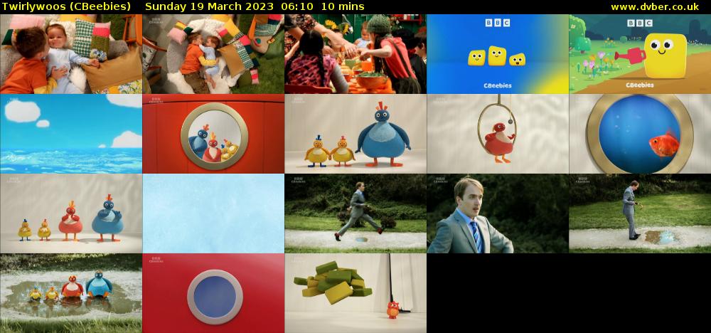 Twirlywoos (CBeebies) Sunday 19 March 2023 06:10 - 06:20