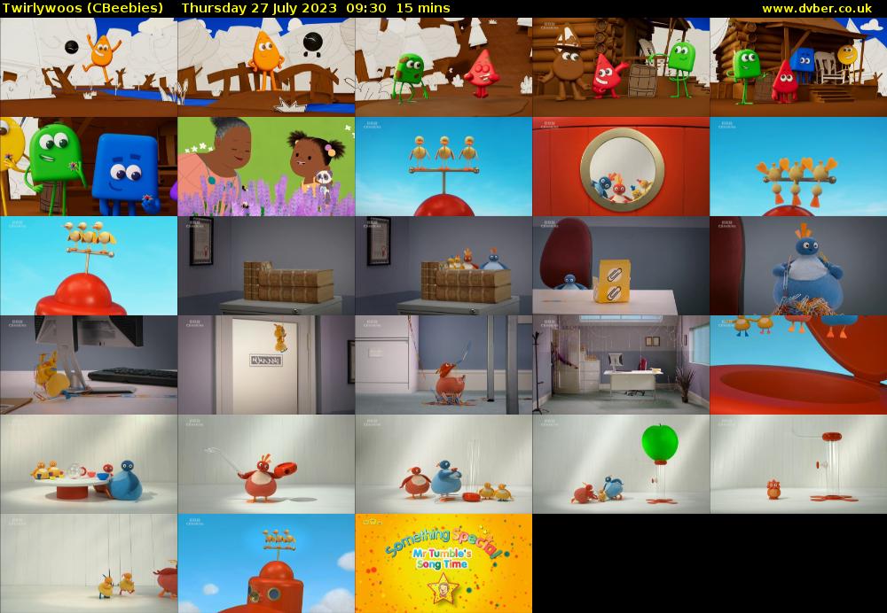 Twirlywoos (CBeebies) Thursday 27 July 2023 09:30 - 09:45