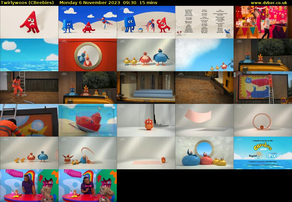 Twirlywoos (CBeebies) Monday 6 November 2023 09:30 - 09:45