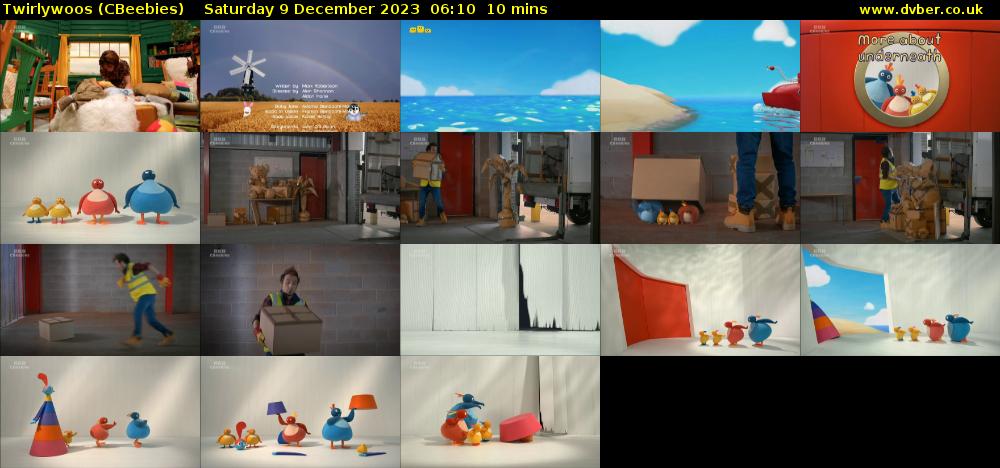 Twirlywoos (CBeebies) Saturday 9 December 2023 06:10 - 06:20