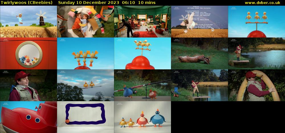 Twirlywoos (CBeebies) Sunday 10 December 2023 06:10 - 06:20